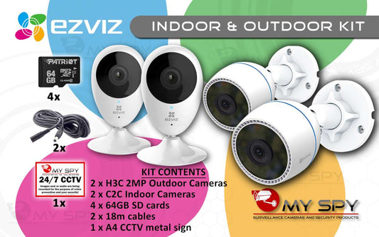 Ezviz Outdoor & Indoor CCTV Kit